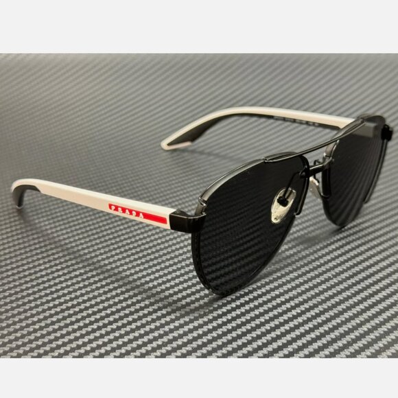 PRADA LINEA ROSSA Black Grey Men's 61mm Sunglasses - Picture 3 of 5